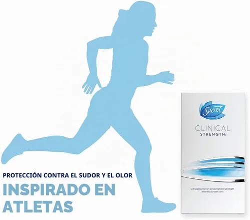 Vista 4 de Secret Clinical Strength Clear Gel Antitranspirante y Desodorante, 1.60 oz