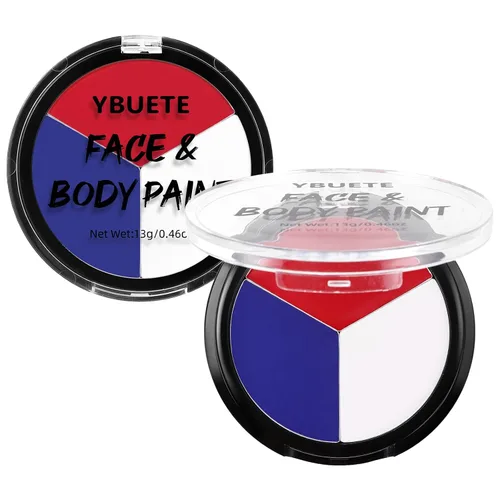 Vista 11 de YBUETE Paleta de pintura corporal a base de aceite gris negro blanco