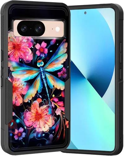 Vista 224 de Funda para Pixel 6A, Híbrida de Doble Capa de Servicio Pesado Resistente a Prueba de Golpes PC Duro + Funda Protectora de Silicona Suave para Google