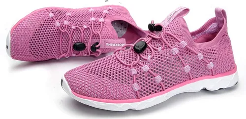 Vista 8 de MOERDENG - Zapatos de agua de secado rápido para mujer, ligeros, para deportes al aire libre, playa, piscina, ejercicio