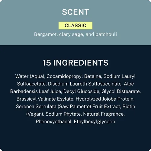 Vista 8 de Blu Atlas - Champú natural para hombres, sin sulfato para todo tipo de cabello, 15 ingredientes, sin relleno, ayuda con la caspa y el cuero