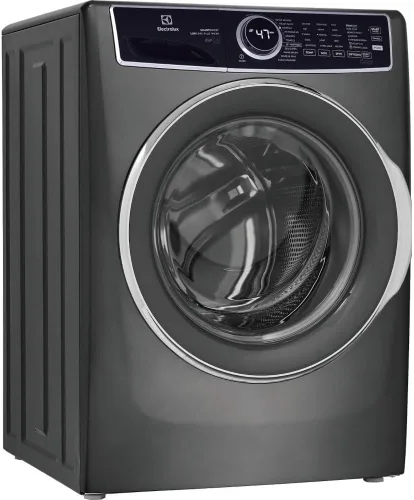Vista 2 de Electrolux Lavadora de carga frontal apilable de 4.5 pies cúbicos en titanio con SmartBoost, blancos ópticos y enjuague puro
