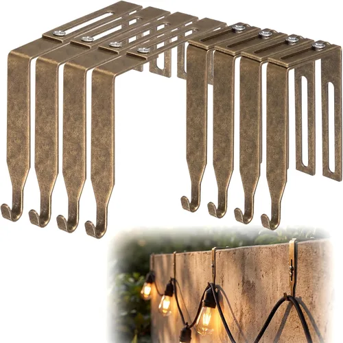 Vista 26 de Amylove 4 ganchos ajustables para cubículos, ganchos universales de metal para cubículos, para colgar puertas, ajustables para adaptarse a paneles