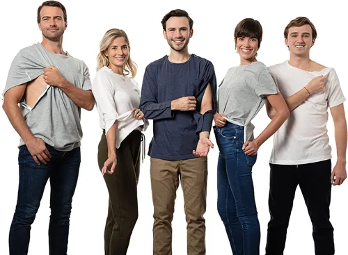 Vista 6 de MAI Camisas postquirúrgicas de hombro Ropa de quimioterapia Camisa de manga corta para mujer