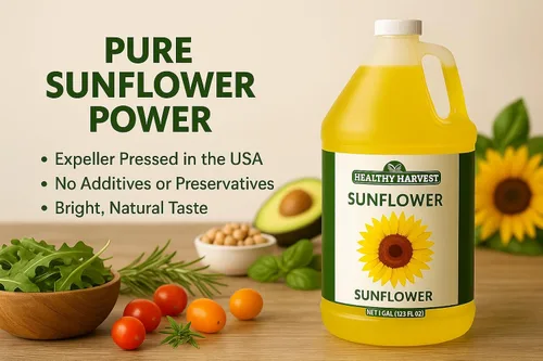 Vista 7 de Aceite de girasol sin OMG Healthy Harvest