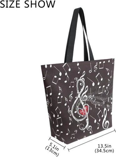 Vista 5 de Bolsa de comestibles de lona de cereza japonesa Bolso de libro casual de hombro