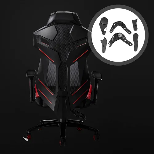 Vista 9 de Cabilock Ajustadores de silla de juego elegantes 6 piezas piezas de silla de plástico hierro fácil de instalar accesorios de ajuste para jugadores