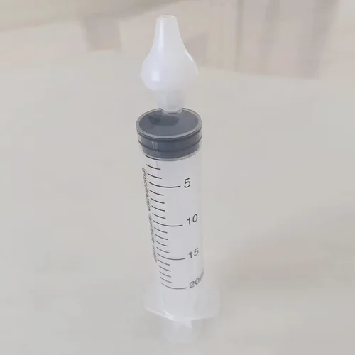 Vista 5 de Irrigador nasal infantil, 2 cajas de jeringas portátiles, irrigador nasal, limpiador de lavado de nariz, dispositivo de sistema de enjuague de senos