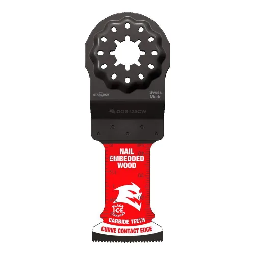 Vista 4 de Diablo Amped Steel Demon Starlock - Hoja oscilante de dientes de carburo para metal, ancho de corte de 1-1/4 pulgadas, profundidad de corte de 1-1/2