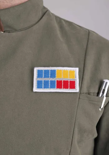 Vista 6 de Disfraz para Hombre de Oficial Imperial Verde de Star Wars Multicolor