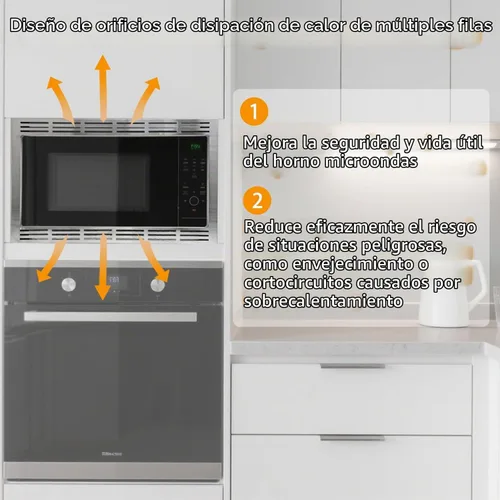 Vista 2 de NN-TK932SS Kit de molduras de 30 pulgadas para hornos microondas de 2.2 pies cúbicos - Compatible con Panasonic, 30 pulgadas, acero inoxidable