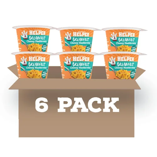 Vista 13 de Hamburger Helper Vaso para microondas de pasta de res (2 onzas – 6 unidades) sin sabores artificiales, listo en 4 minutos, comidas rápidas