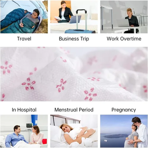 Vista 2 de Women's Disposable Underwear Ladies Briefs Paper Printing Panties for Travel Hotel SpaHospital Stays Emergencies