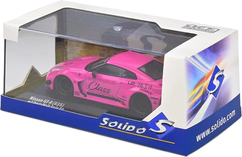 Vista 9 de Solido Escala 1:43 Diecast Nissan GTR35 LBWK Silhouette Purple 2019 Modelo S4311210
