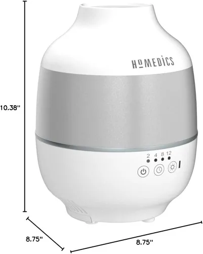 Vista 9 de Humidificador Homedics TotalComfort – Humidificadores de aire grandes para dormitorio, plantas, oficina – Niebla fría, almohadillas de aceite