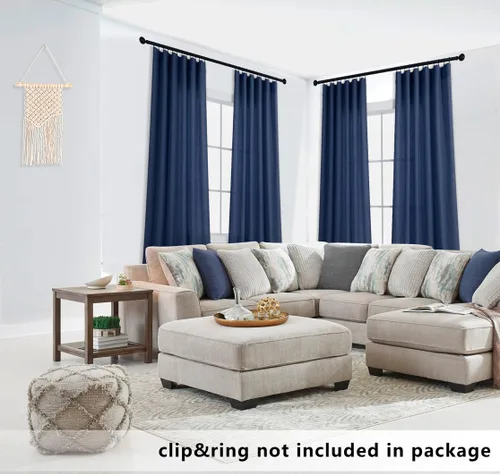 Vista 10 de KOUFALL Juego de 2 cortinas de puerta francesa, cortinas de lino para puerta/ventana, cortina transparente boho para cristal lateral delantero