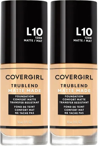Vista 44 de Covergirl Trublend Base líquida mate D10 Golden Caramel, 1.014 onzas líquidas