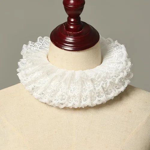 Vista 27 de BLESSUME 1 cuello de encaje renacentista con volantes