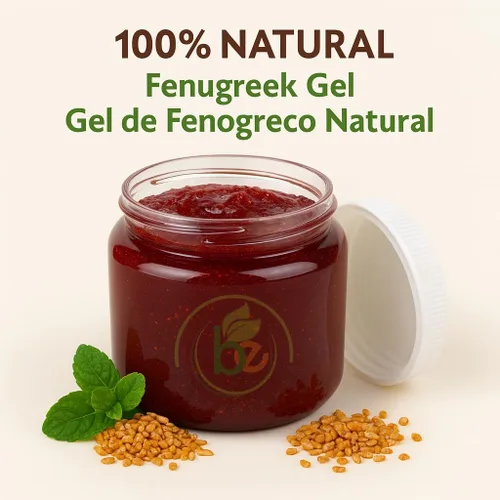 Vista 2 de Gel tonificante Fenogreco (fenogreco) - 8.82 oz - 100% natural con semillas de fenogreco reales - Sensación hidratante y tonificante - Gel cosmético