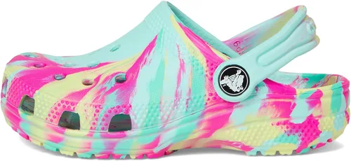 Vista 14 de Crocs - Zuecos clásicos para niños, diseño de teñido anudado jaspeado