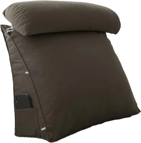 Vista 12 de Almohada triangular de cuña para cama, cojín de apoyo para la espalda del cabecero, almohada de lectura de espalda, cuello y pierna, almohada