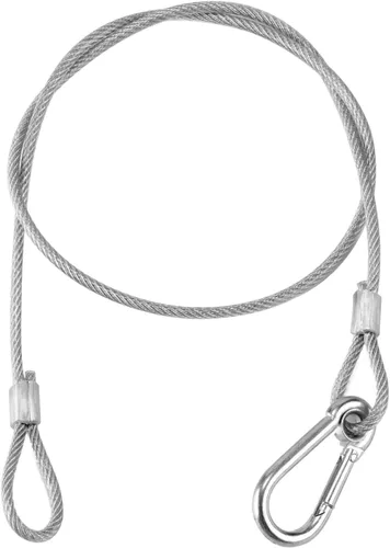 Vista 6 de MFL. Cables de seguridad para luces de escenario, carga de 110 libras, cuerda de seguridad de acero inoxidable de 31.5 pulgadas para luces