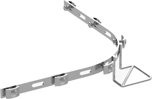 Vista 7 de Kable Kontrol Soporte de piso lateral de 2 pulgadas – Soporte de bandeja de cable de malla de alambre – Bandeja de malla de alambre Cesta de cables