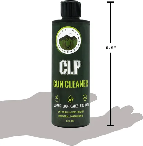 Vista 2 de CLP Limpiador de pistola de 8 onzas, limpiador de orificios, lubricante, aceite protector para pistola, todo en uno, solvente de pistola, lubricante