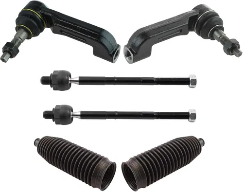Vista 19 de TRQ Kit de dirección delantera con barra de acoplamiento de fuelle de piñón y cremallera compatible con Toyota Echo 2000-2005