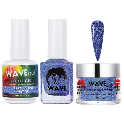 Vista 121 de WAVEGEL - Juego de gel de remojo, laca de uñas y polvo acrílico a juego - Colección Simplicity - #P109 Blizzard