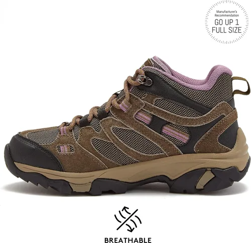 Vista 3 de HI-TEC Apex Lite Mid WP Botas de senderismo impermeables para mujer, ligeras, para exteriores y senderos