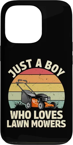 Vista 10 de just a boy who Loves Lawn mowers Funny Gardening Lover Art Case for iPhone 17