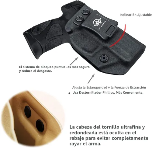Vista 4 de Funda Taurus G3C G2C IWB Kydex Holster Taurus G3C / G2C / G2S / PT111 / PT140 0.354 in/.40 - Cintura interior oculta