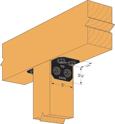 Vista 4 de Simpson Strong-Tie Acentos para exteriores APVA6 - con sujetadores necesarios