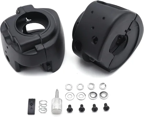 Vista 4 de Para 2009-2013 Harley Davidson Dyna/Sportsters/Softail/V-Rod/Touring Switch Carcasas Cubierta Negro [P/N: MT265-010-BK]