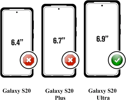 Vista 7 de Funda para Galaxy S20 Ultra (6.9 pulgadas), resistente de cuerpo completo, protección contra caídas de grado militar, funda para cinturón