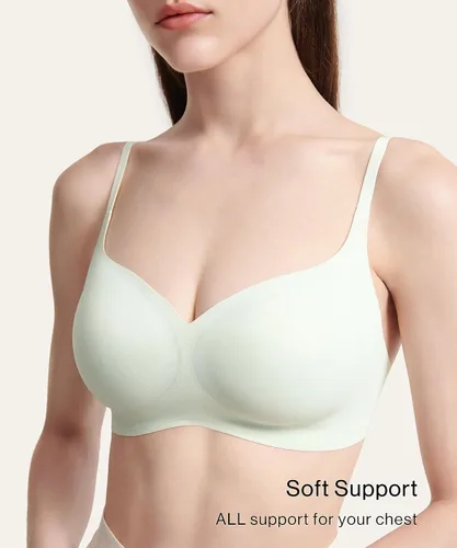 Vista 4 de Ubras Sujetador de chaleco sin costuras con cuello de princesa sin costuras para mujer
