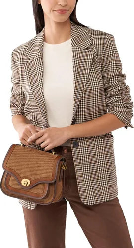 Vista 6 de Fossil Bolso bandolera Heritage de cuero con asa superior para mujer