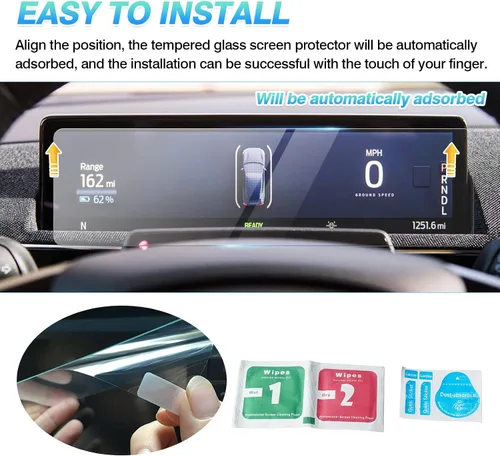 Vista 7 de Autorder 2 protectores de pantalla para Ford Mustang Mach-E Mach E 2021-2025 2026, accesorios de navegación de 15.5 pulgadas y película protectora