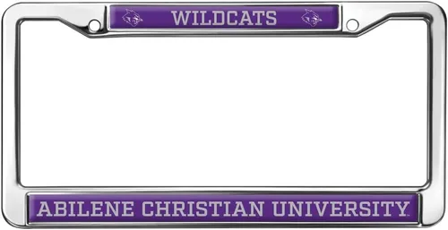 Vista 8 de Texas A&M University - Texarkana Mascot - Marco de metal estándar para placa de matrícula de tamaño completo