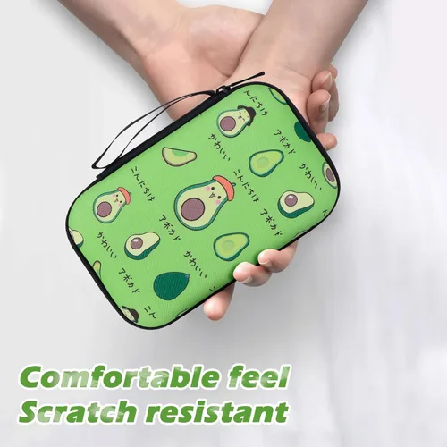Vista 4 de CameCosy Juego de funda para cargador de teléfono, organizador de cable USB para guardar cables con bolsa de almacenamiento de viaje, suave y lindo