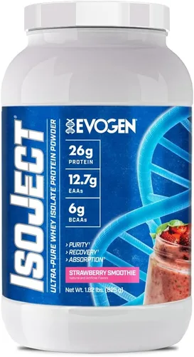 Vista 8 de Evogen Isoject - Proteína aislada de suero Polvo de proteína de suero ultrapura con enzimas Ignitor, BCAAs y EAAs Absorción y recuperación