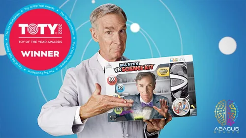 Vista 2 de Abacus Brands Bill Nye's VR Science Kit - Virtual Reality Kids Science Kit, Book and Interactive STEM Learning Activity Set
