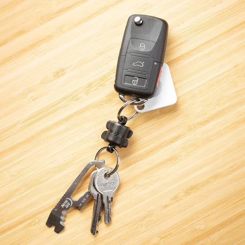 Vista 6 de Nite Ize Llavero de policarbonato 360 Conector magnético rápido, anillos divididos magnéticos con bloqueo para llaves