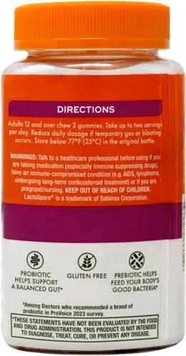 Vista 3 de Align Gomitas probióticas y probióticas para salud digestiva con sabor a frutas, 50