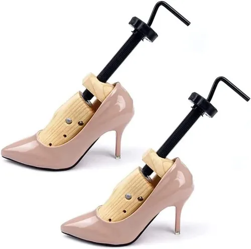 Vista 2 de Un par de zapatos de madera profesional de dos vías para hombres o mujeres, para pies anchos, zapatos ajustados y holgados