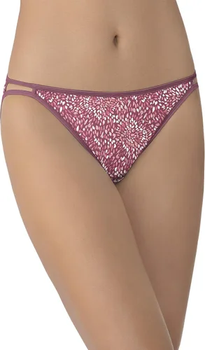 Vista 97 de Vanity Fair Bragas de bikini con tira para mujer, Illumination, con elástico sedoso y ribete de satén Paquete de 3 Negro (Midnight Black)