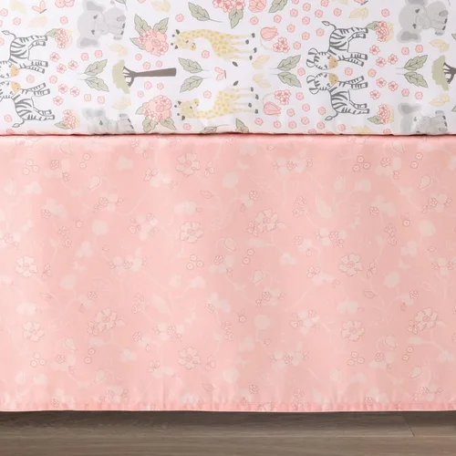 Vista 4 de The Peanutshell Juego de 3 piezas de ropa de cama para cuna de bebé para niñas - Decoración de cama de recién nacida, bebé y niña con sábana