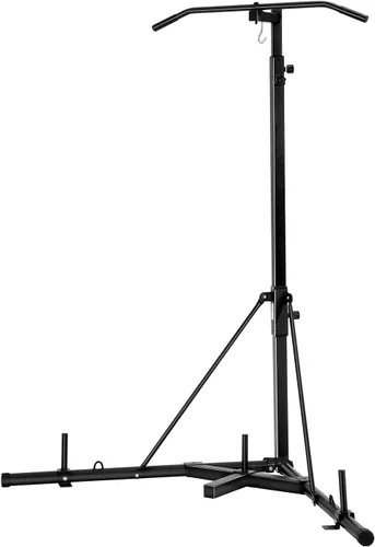 Vista 13 de VEVOR 2 in 1 Punching Bag Stand, Steel Heavy Duty Workout Equipment,Freestanding Sandbag Rack,for Home Gym Fitness