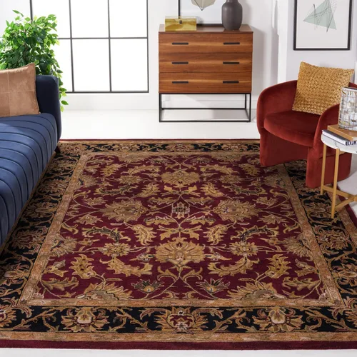 Vista 10 de Safavieh colección Heritage HG628A - tapete oriental tradicional hecho a mano de lana verde oscura y dorada, Lana, negro / beige (Black/ Beige)